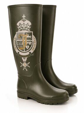 RARE Juicy Couture Olive Green Rainboots